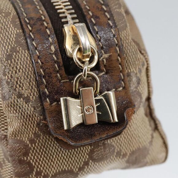 Gucci Gg Crystal Beige Canvas Clutch Bag (Pre-Owned) - Picture 12 of 16